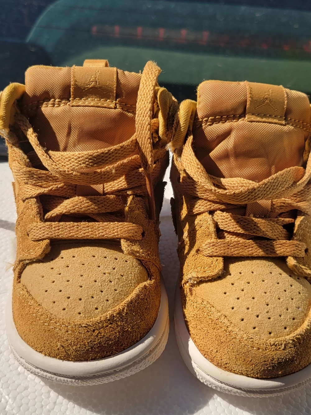 Nike Kids High-Top Sneakers in Wheat Brown